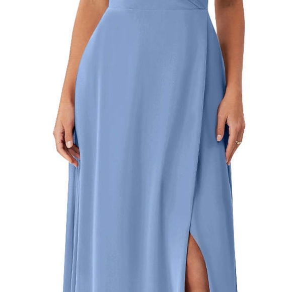 Azazie Davis Dress in Steel Blue - Picture 9 of 10